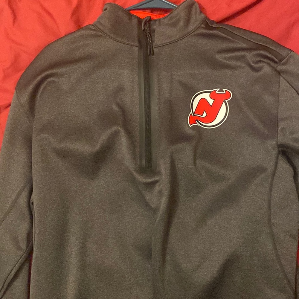 NJ Devils team issued Fanatics quarterzip